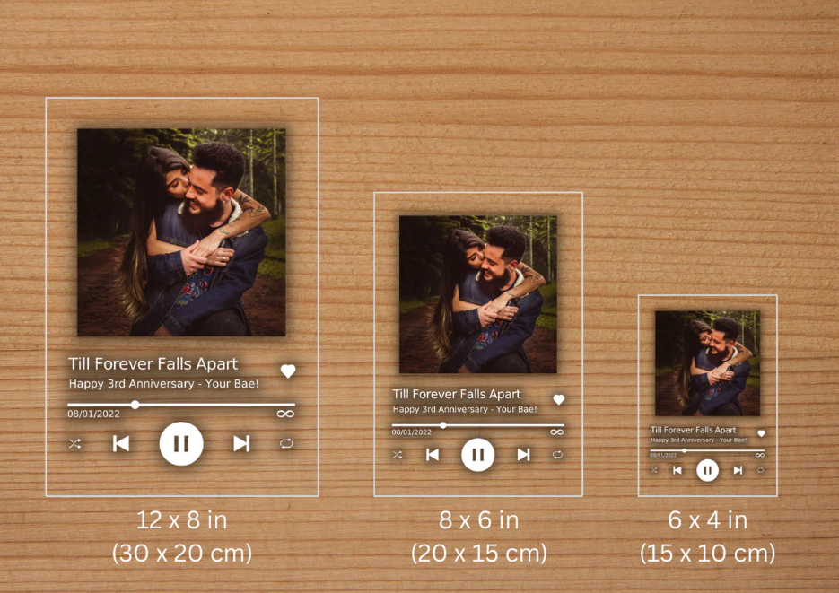 Personalized Custom Acrylic Song With Optional QR Song Code Acrylic Album Cover Clear Acrylic Display Plaque