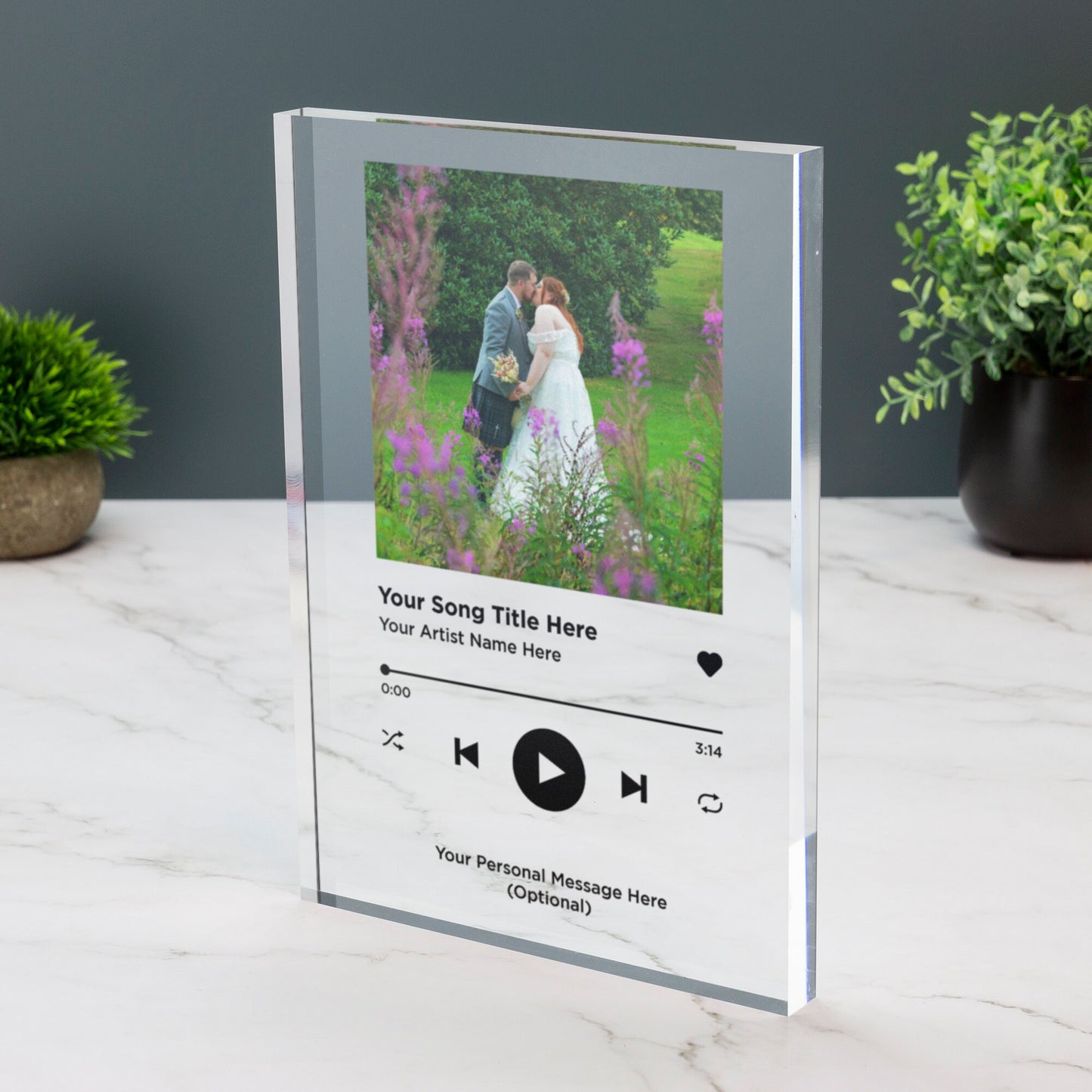 Personalized Custom Acrylic Song With Optional QR Song Code Acrylic Album Cover Clear Acrylic Display Plaque